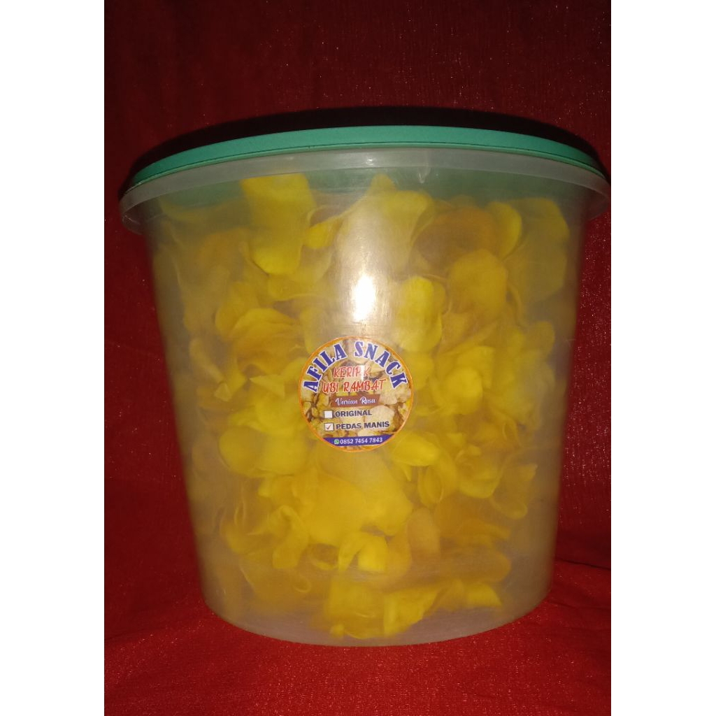 

kripik ubi rambat original berat 1kg+free box