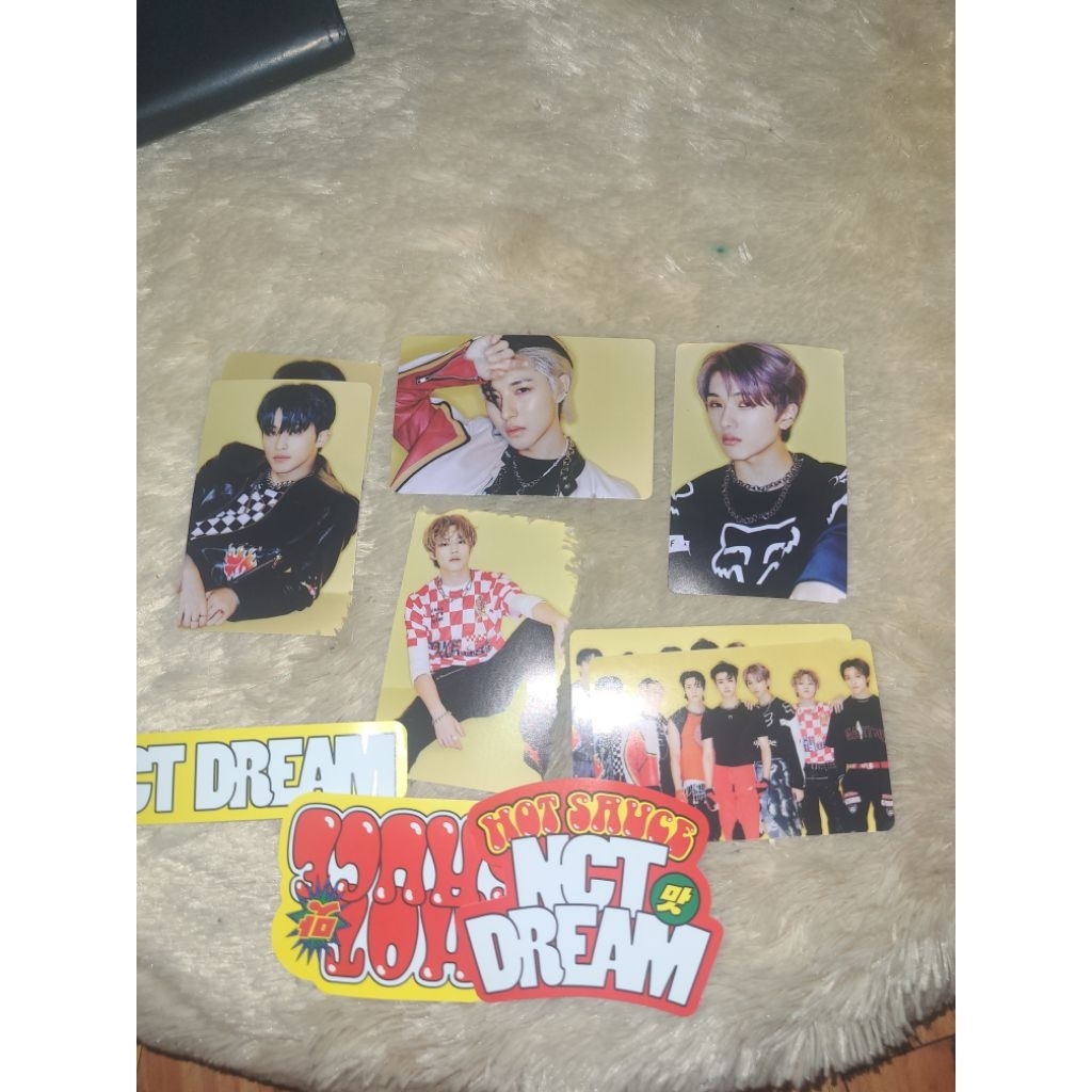 nct dream photocard sticker hot sauce renjun marl jisung chenle