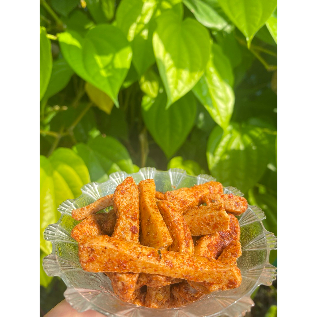 

Basreng pedas ekstra daun jeruk