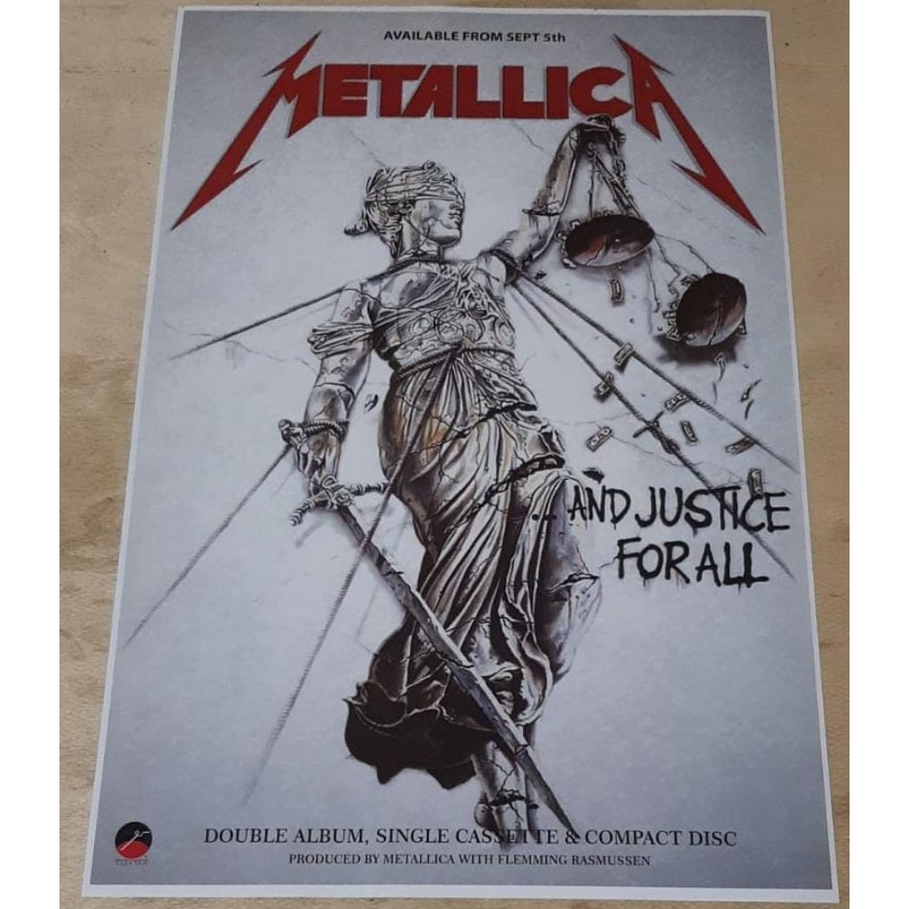 Metallica Poster | Metallica And Justice For All | Poster Band