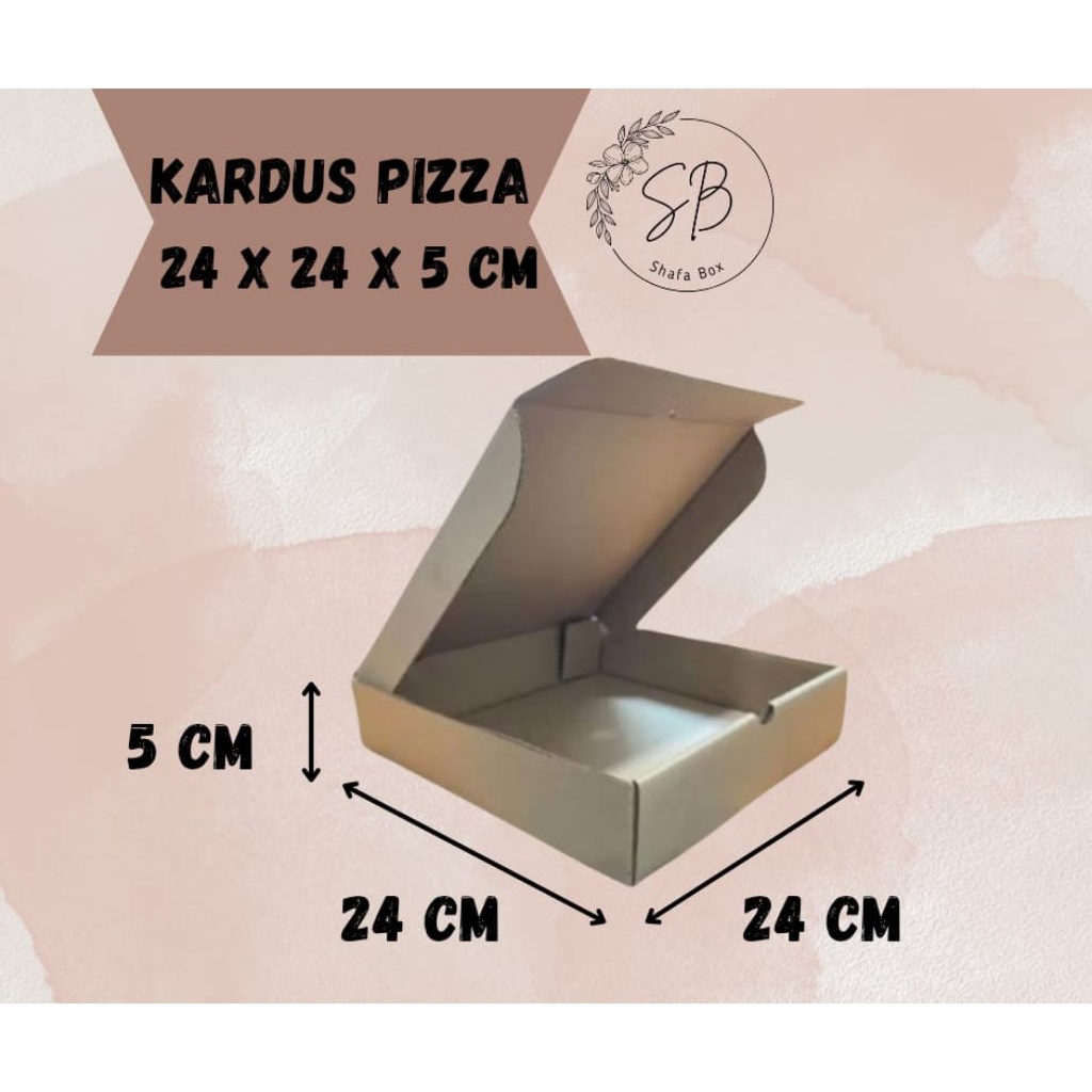

KARDUS PIZZA POLOS 24X24X5CM