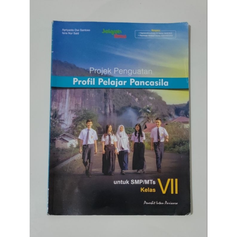 Buku Proyek Penguatan Profil Pelajar Pancasila kelas 7 Kurikulum Merdeka Penerbit Intan Pariwara