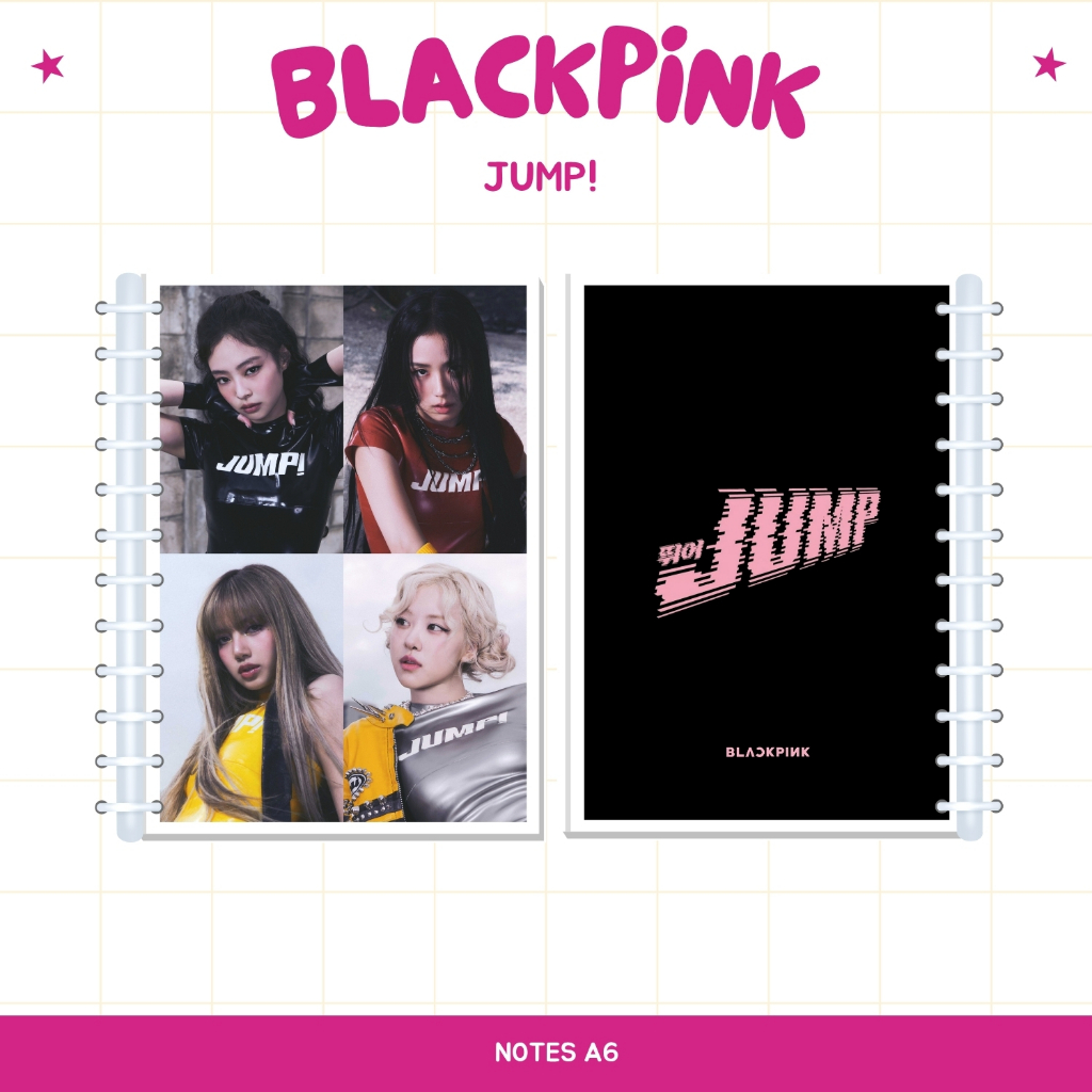 

A6 NOTES BLACKPINK JUMP BUKU NOTE NOTEBOOK KPOP UNOFFICIAL JENNIE JISOO LISA ROSE