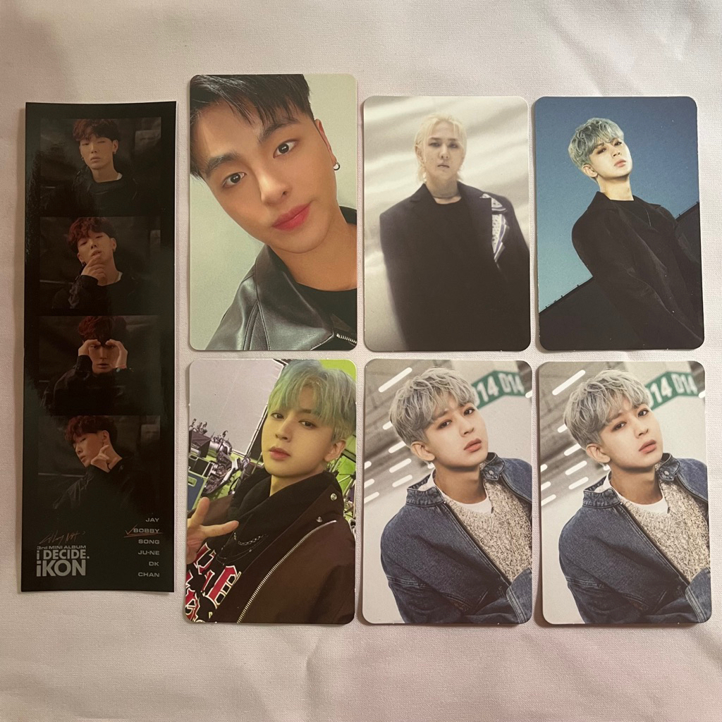 [ready stock] ikon june pc japan 5th anniv bobby photostrip idecide red donghyuk dk yunhyeong song p