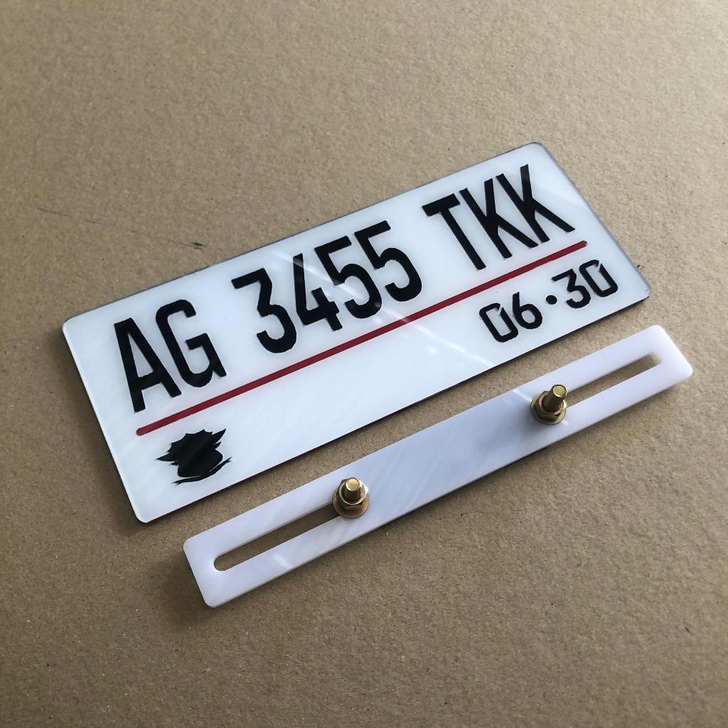 Plat Nomor Motor / Plat Nomor Akrilik Costum