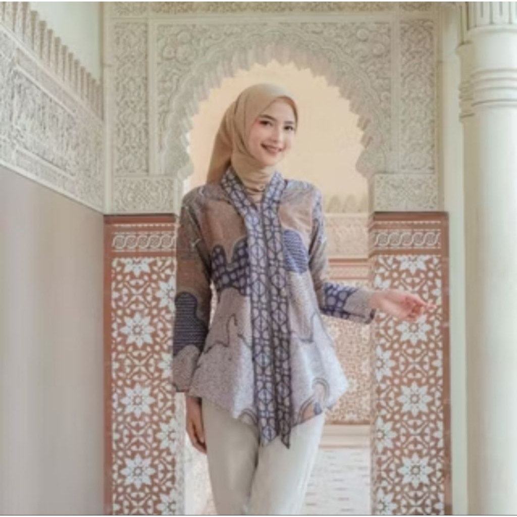 Batik Blues Wanita Motif  Syakila