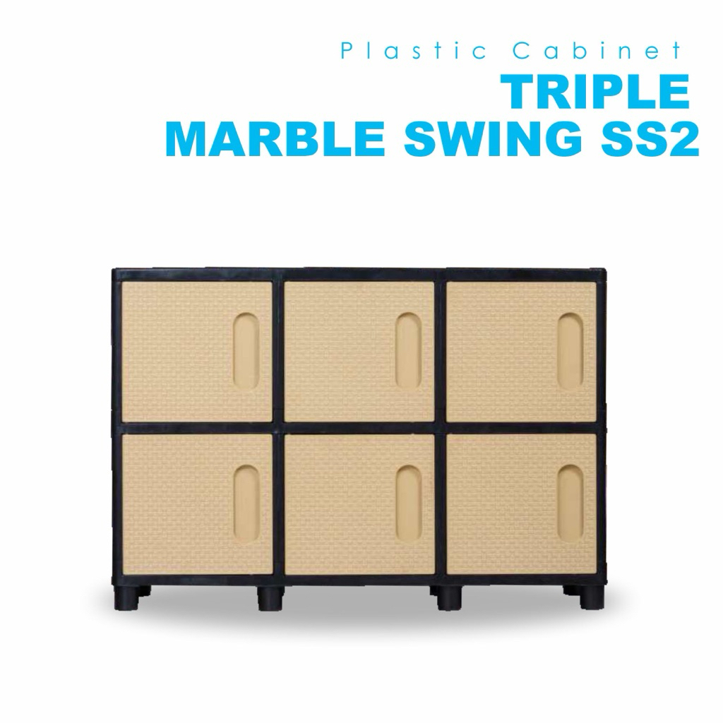 lemari / kabinet 6 kotak plastik boleh jadi rak tv