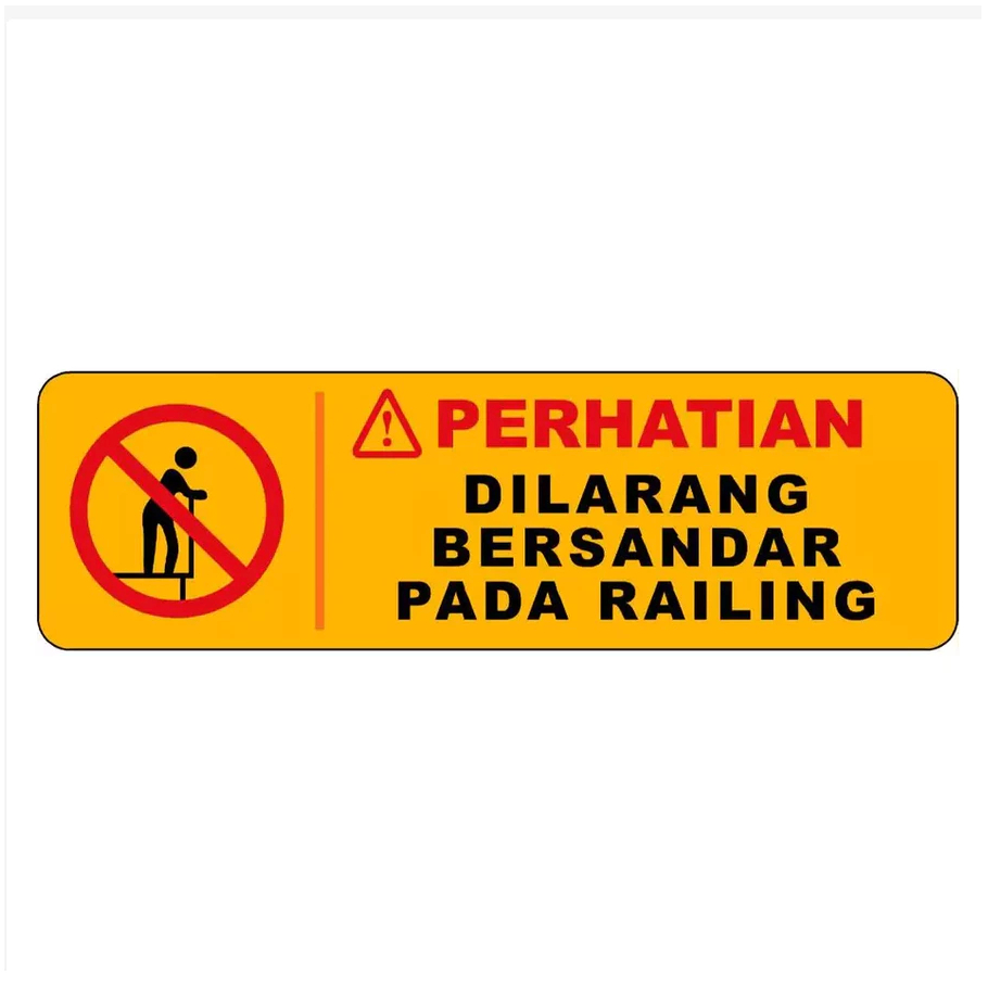 

STIKER DILARANG BERSANDAR PADA RAILING WLBEE