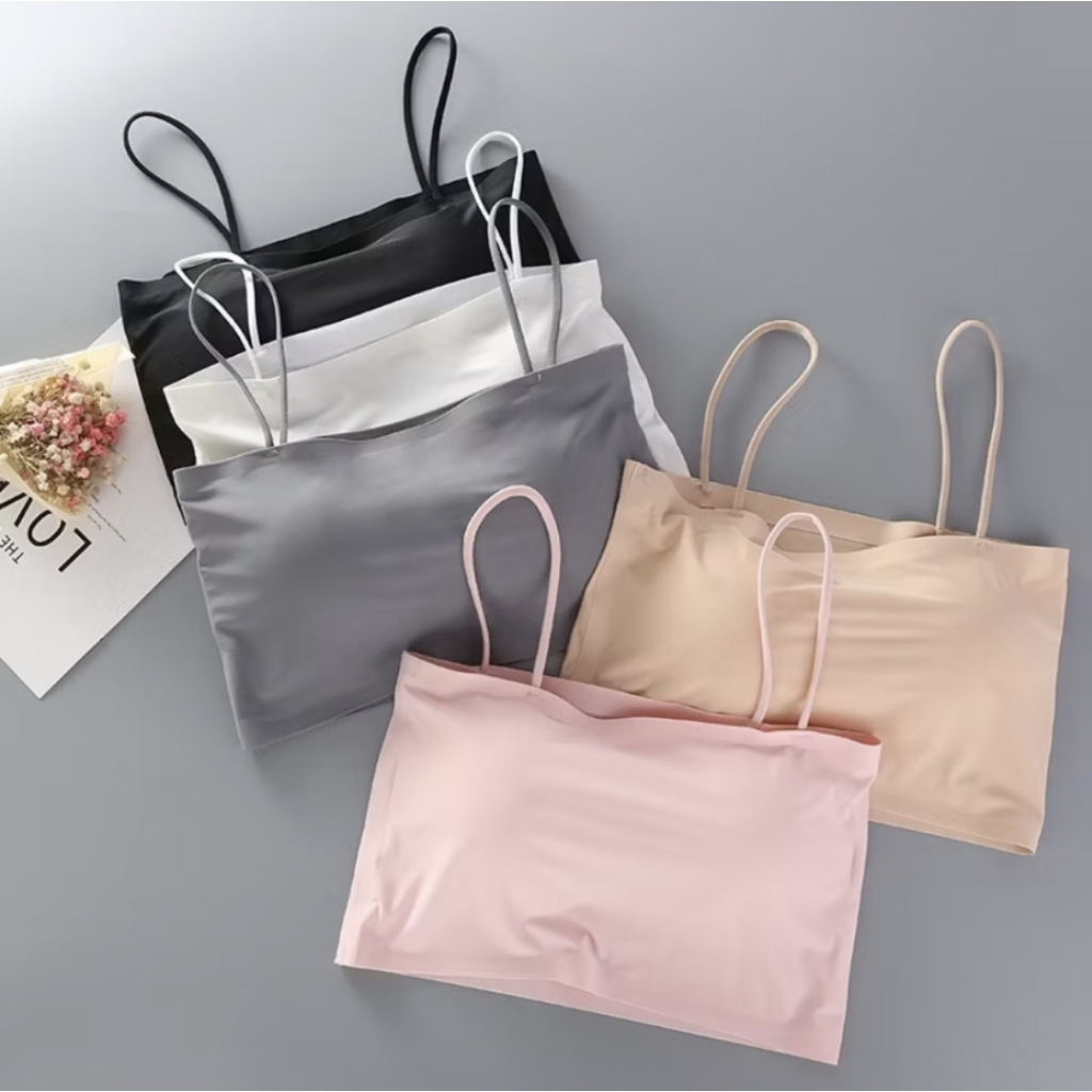 LOUI BH002 BH BRA WANITA MODEL SEAMLESS BAHAN ICE SILK BH FASHION KOREA SEXY BH KEMBEN TALI BH WANIT