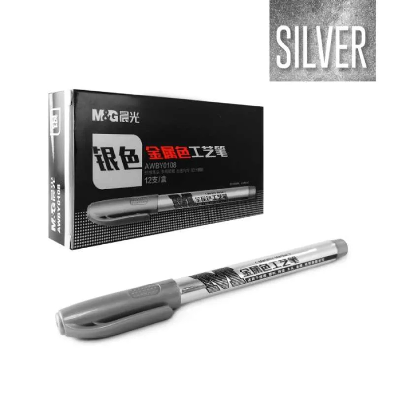 

M&G craft marker silver metallic marker AWBY0171 / SPIDOL WARNA SILVER