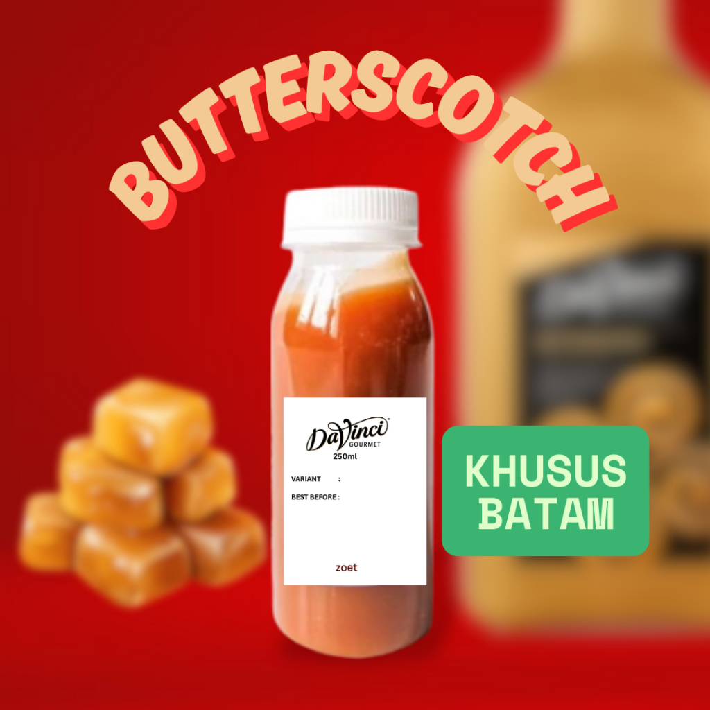 

Davinci Butterscotch Sauce Repack 30ml 50ml 100ml 250ml (KHUSUS BATAM)