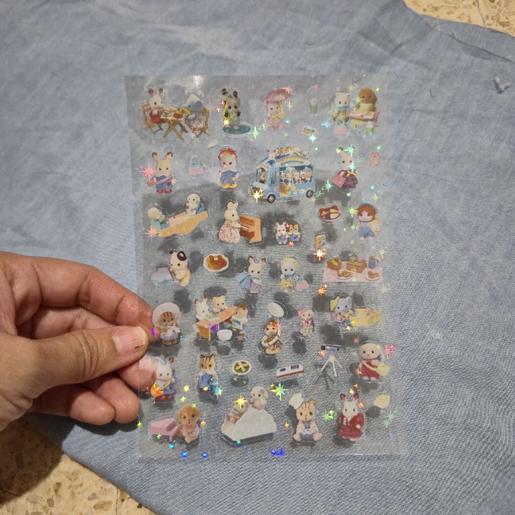 

sticker A6 sticker juminocore/sticker sylvanian families/sticker hologram/sticker sanrio/heisei retro