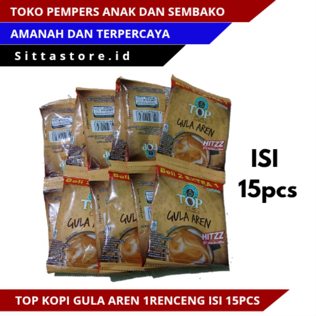 

Top Kopi Gula Aren 1 Renceng 15pcs berat 22gr