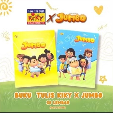 

BUKU TULIS KIKY X JUMBO ANIMATION ISI 38 harga 1 pack