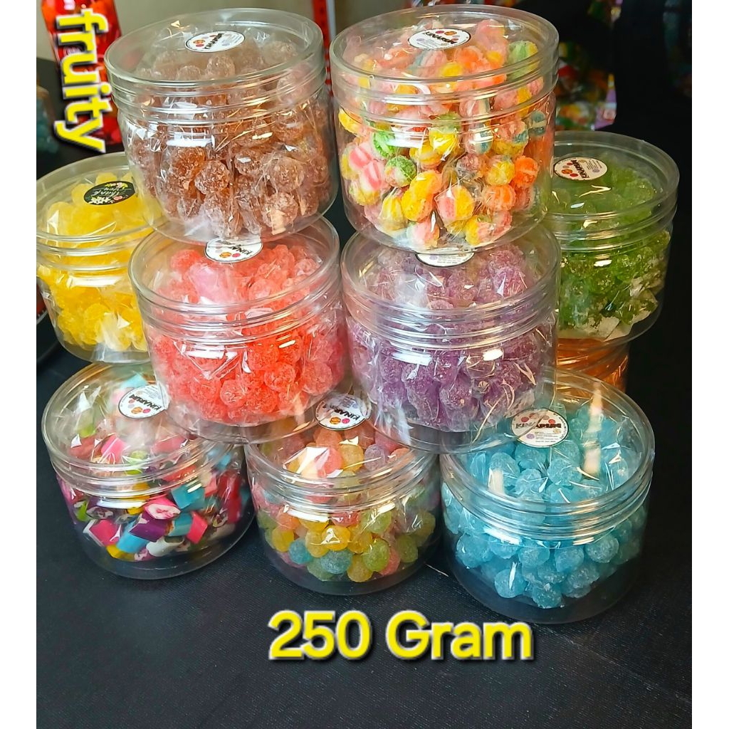 

FRUITY CANDY 250 gram kemasan TOPLES