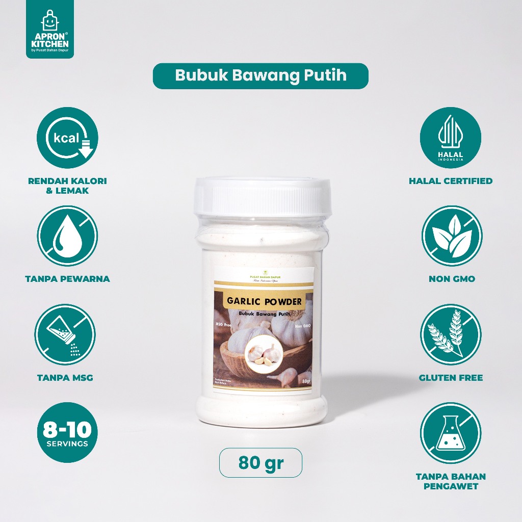 

Garlic Powder kemasan 80gr (Bubuk Bawang Putih)