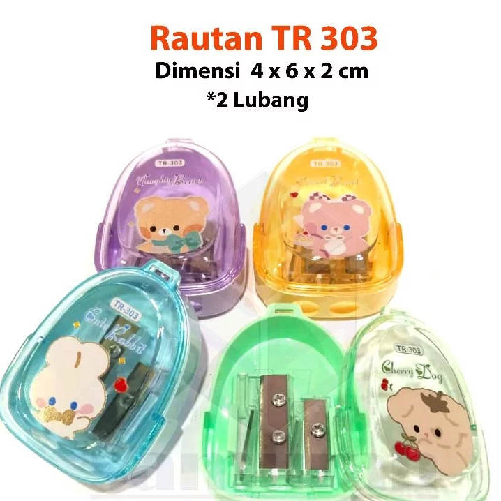 

[ATMS] Rautan Pensil Fancy Motif Lucu 2 Lubang. Serutan Pinsil Kayu Pencil Sharpener Cute Fancy.