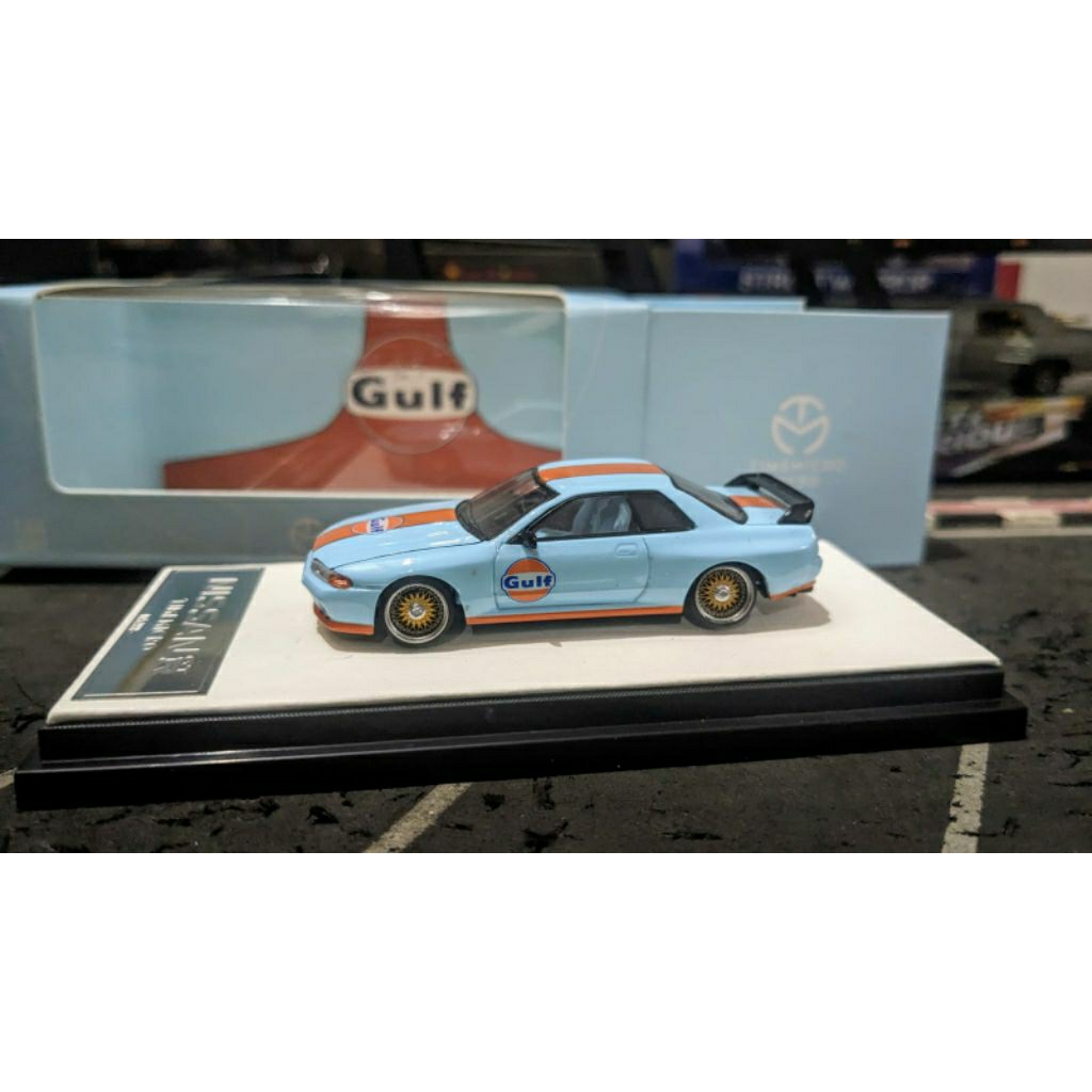 Diecast Time Micro TimeMicro Nissan Skylinr GTR R32 Gulf Livery Swap Velg