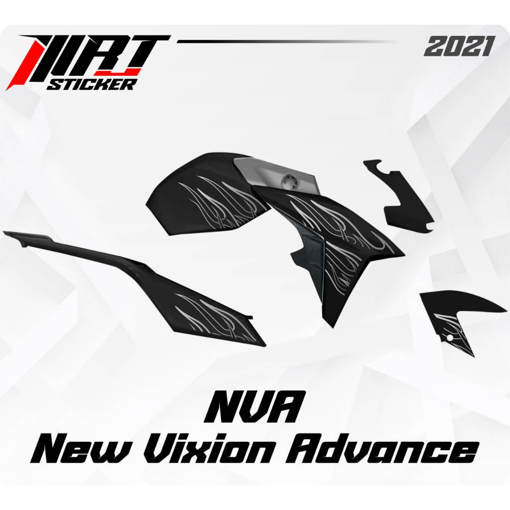 Striping NVA - Stiker Transparan Vixion NVA Api Vol 3 (Sudah Terpotong)