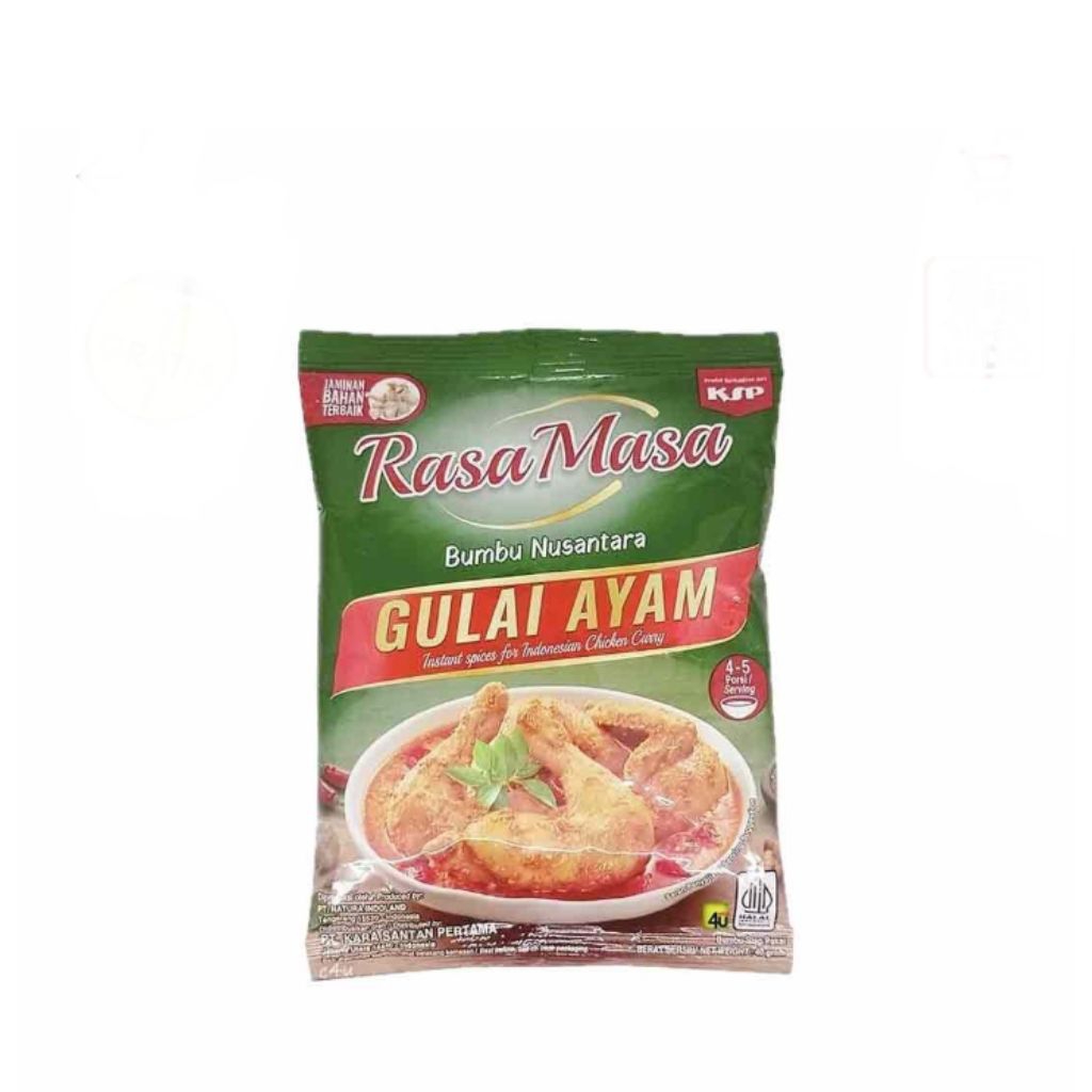

rasa masa bumbu gulai ayam pack 40 gr