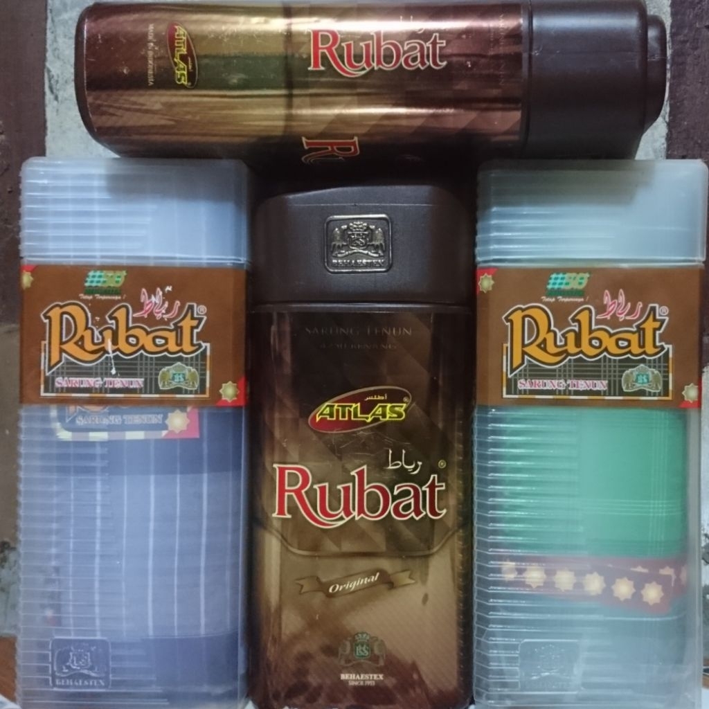 sarung atlas rubat kemasan box