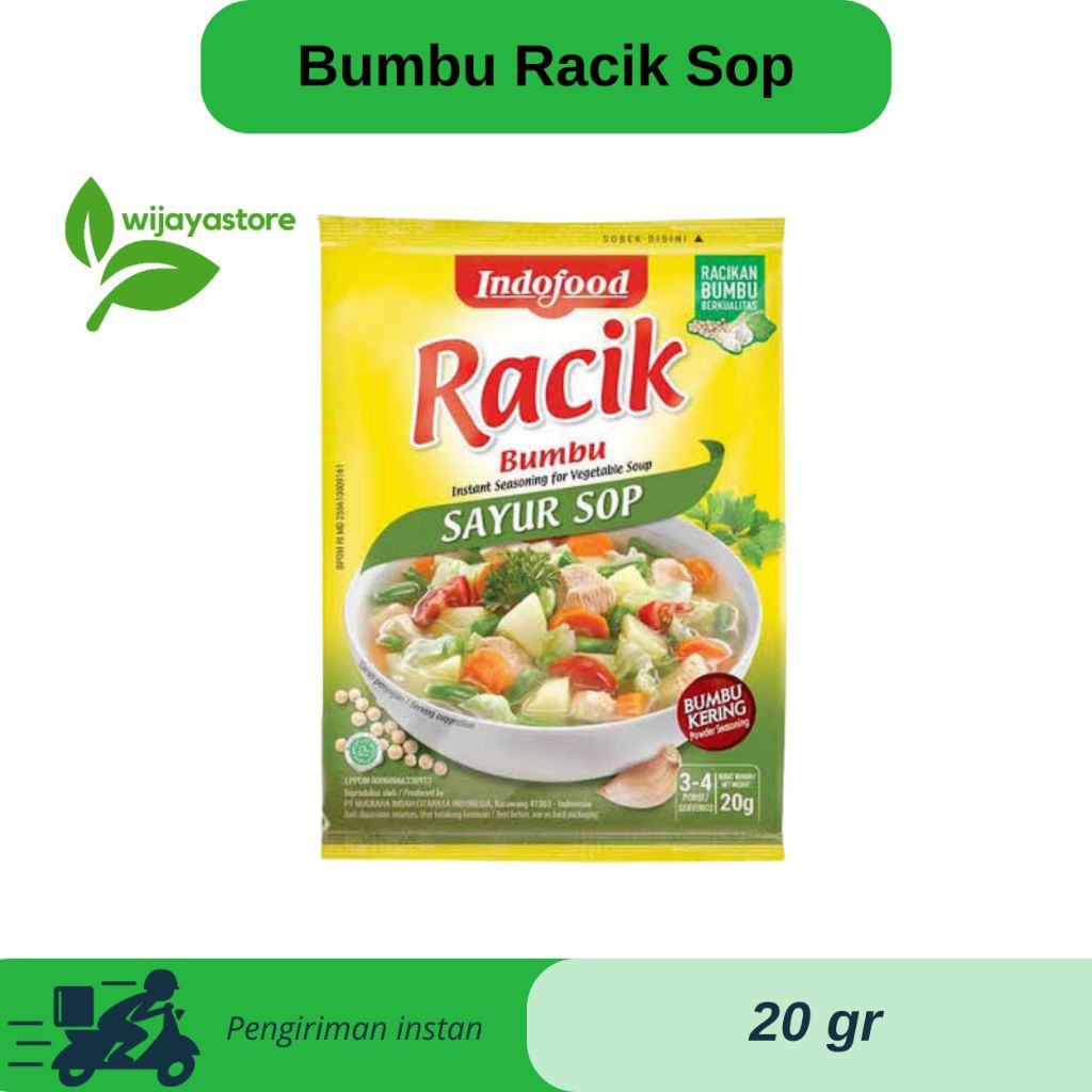 

Bumbu Racik Sayur Sop 20 Gr Pengiriman Instan