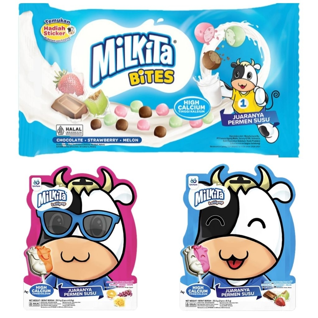 

Milkita Permen Susu Bites/Lolipop 24gr