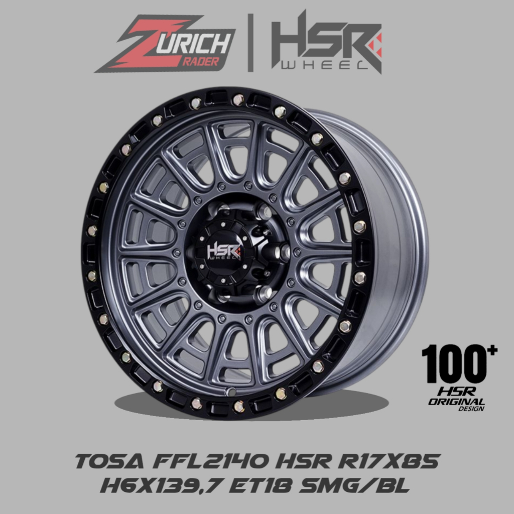 Velg Offroad Ring 17 Hsr Tosa Pcd 6x139,7 Untuk Mobil Nissan Terra Navara Fortuner Everest