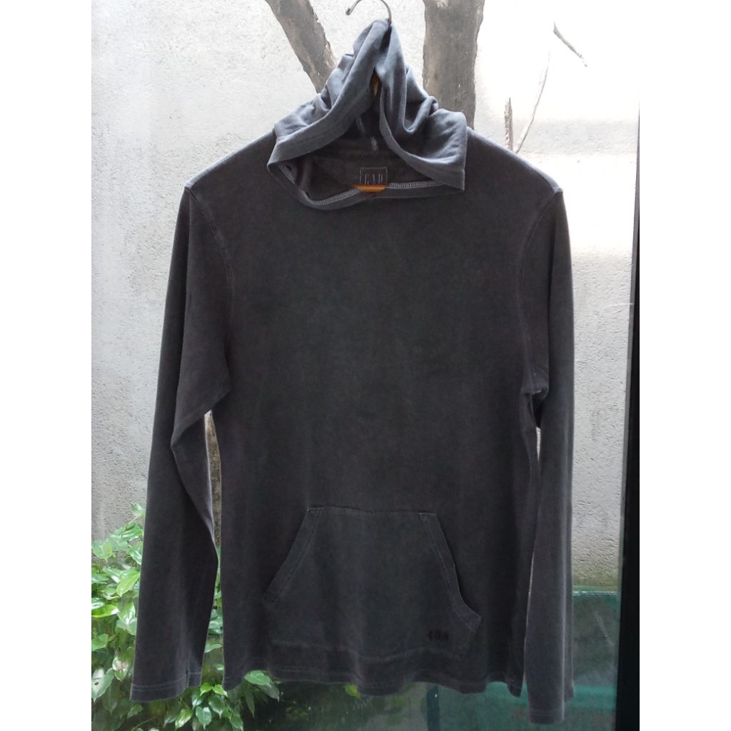 SWEATER HOODIE GAP ( GREY/ POLOS )