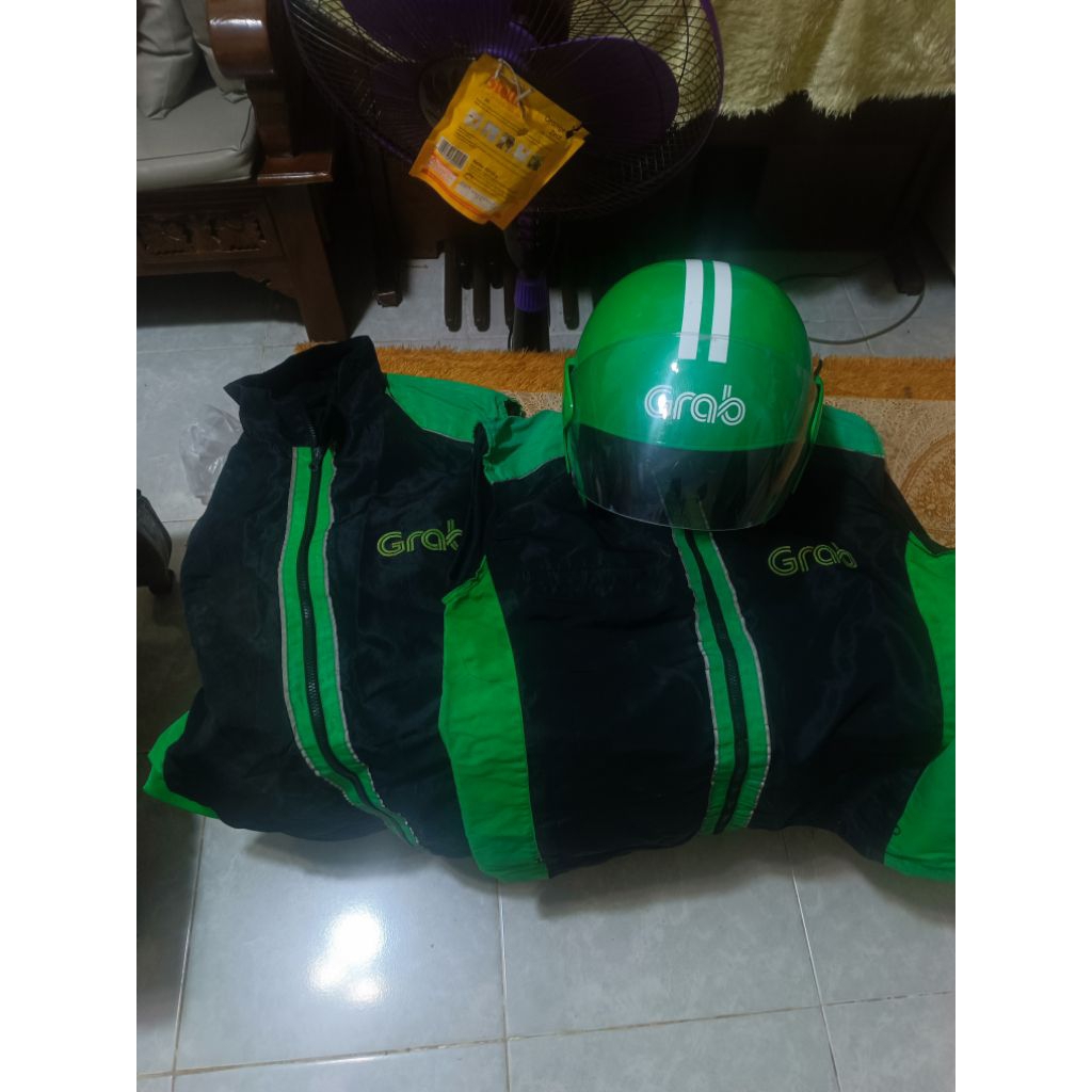 atribut grab (2 rompi 1 helm)