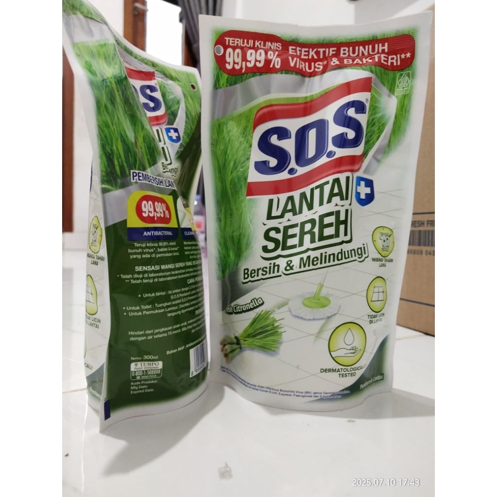 SOS Karbol - Sereh Lemon 350ml