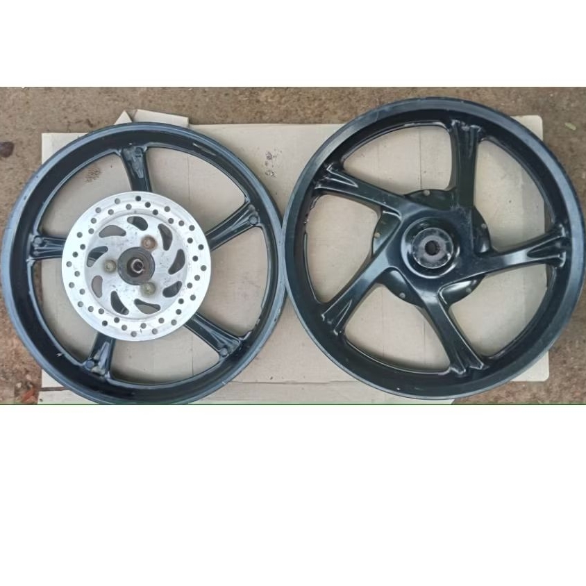 VELG DEPAN BELAKANG SET MIO J ORI COPOTAN MOTOR