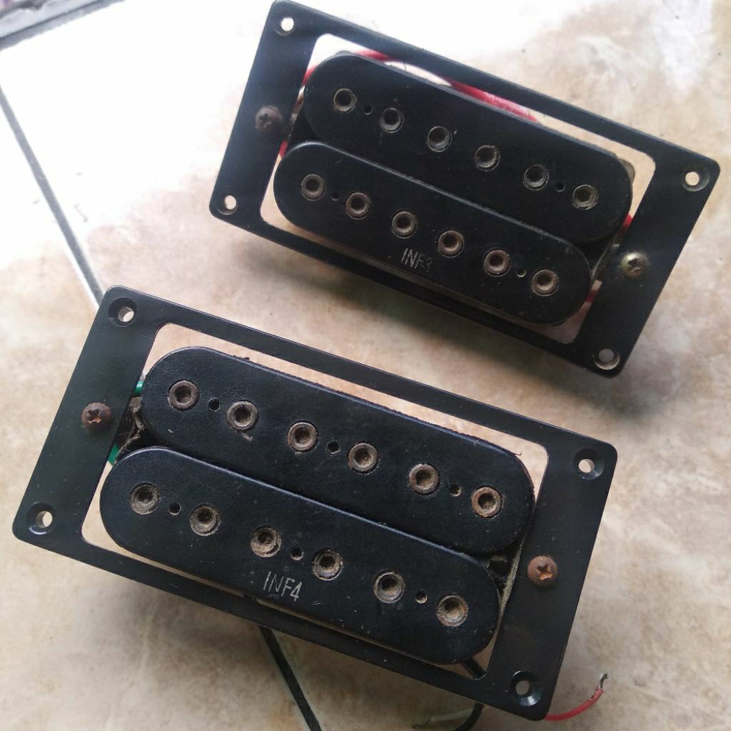 1 set pickup gitar IBANEZ inf3 dan inf4, ada minus