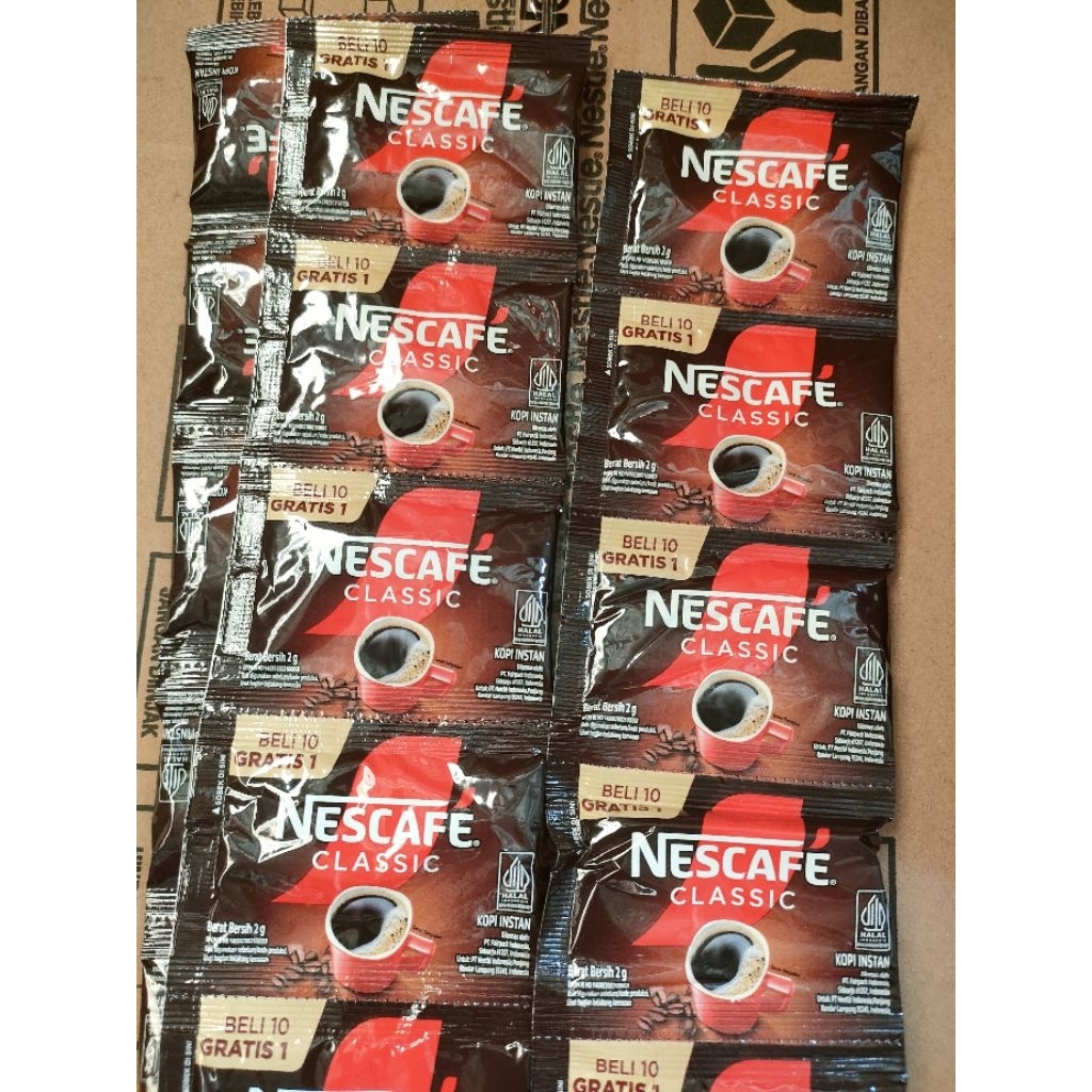 

Nescafe Classic 2gr 10 Sachet - Kopi tanpa ampas