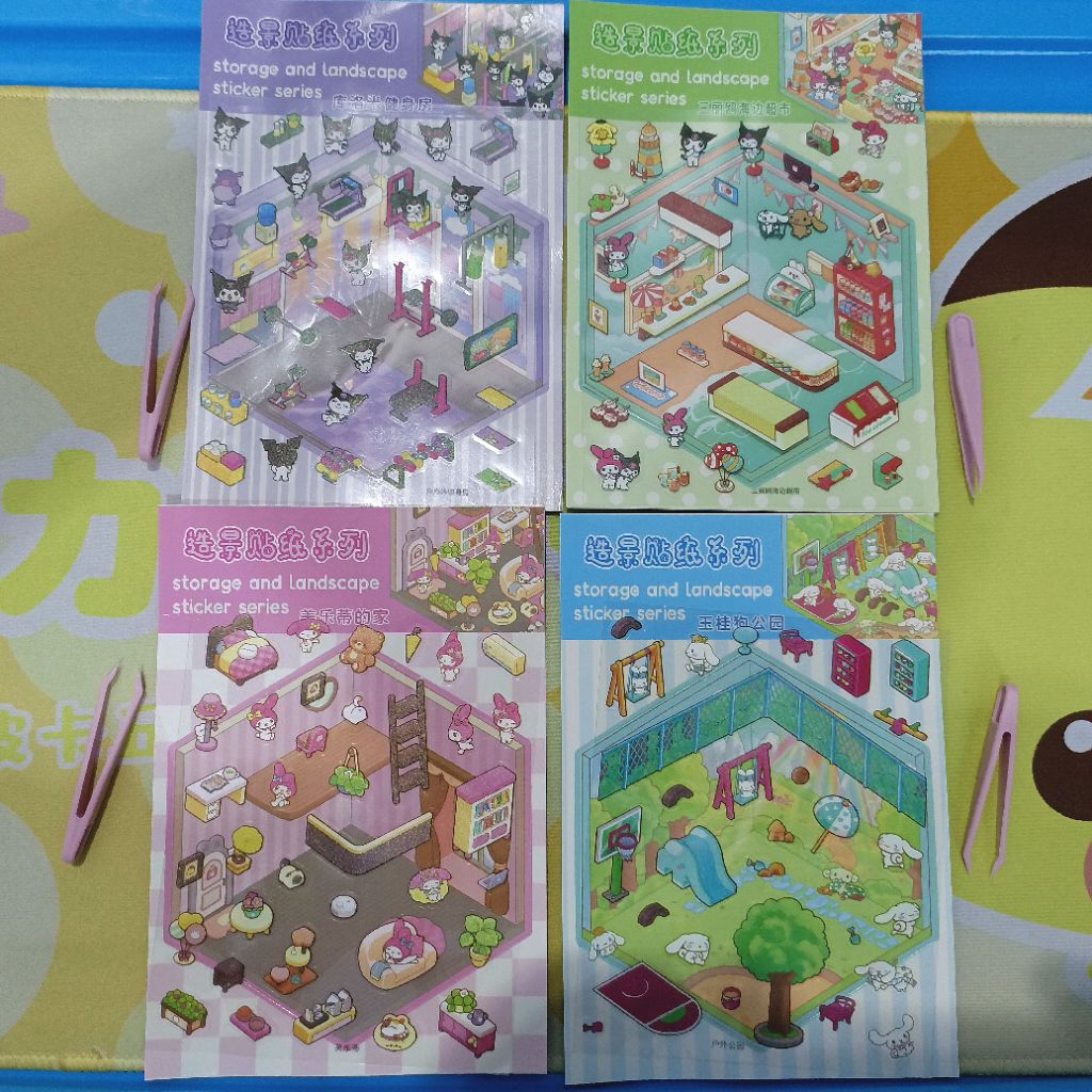 

Stiker Storage and Landscape Capybara Sanrio anak Cewek kelinci kucing animal
