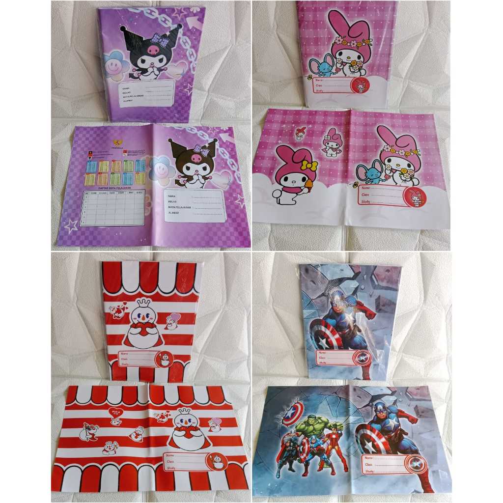 

[5pcs] Sampul buku tulis kwarto karakter per 5pcs
