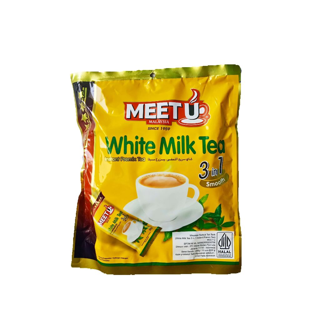 

Meet U White Milk Tea 3in1 Smooth 10stick x 20g Teh Susu Praktis dan Lezat