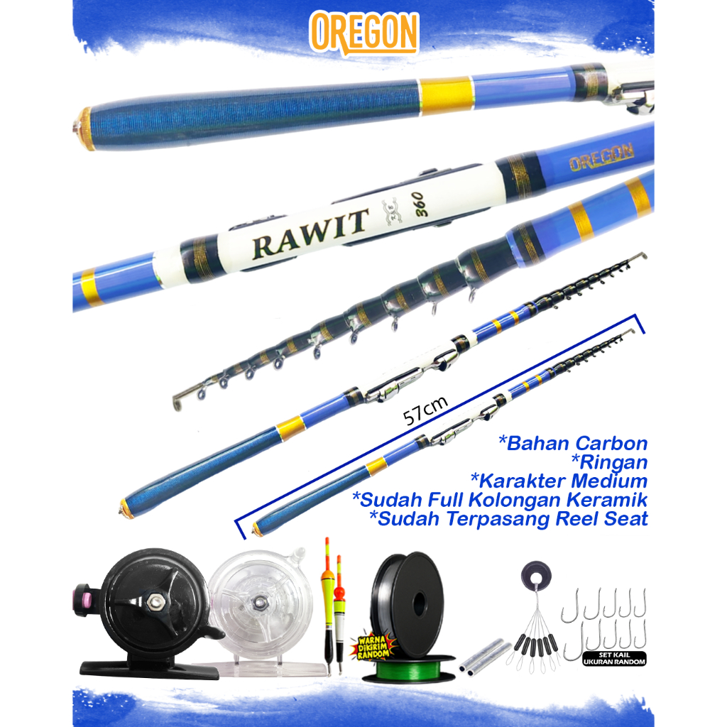 Set Lengkap Joran Tegek Oregon Rawit Kolong murah