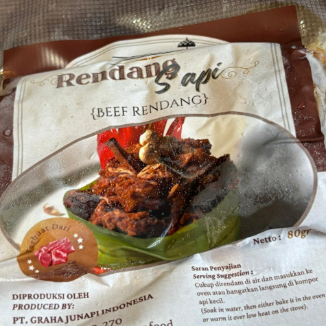 

Rendang Sapi Frozen Food - Balikoe Kamu