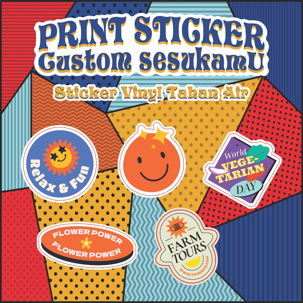 

CETAK STICKER VINYL CUSTOM INCLUDE CUTTING 1 HARI JADI