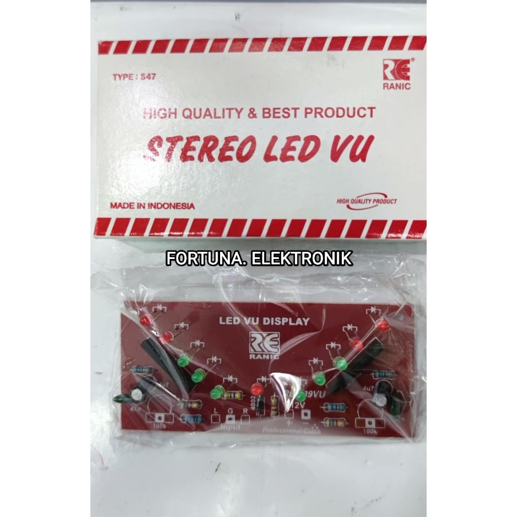 RANIC KIT LED VU DISPLAY STEREO TYPE(547)