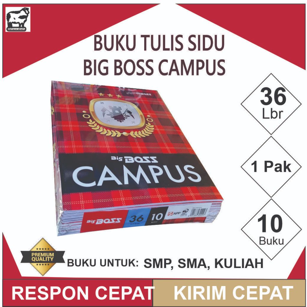 

Buku Tulis Big Boss Campus / Buku Big Boss 50 Lembar 1 Pack