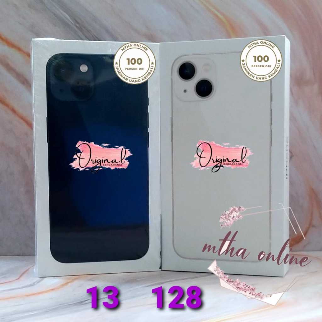Iphone 13 Tidak Bekas  | Smartphone Seri 13 | 128 Unit Baru Segel | Garansi | HP Original Brand Buah