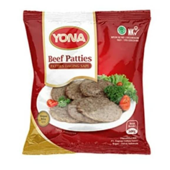 

Yona Beef Patty: 1kg, 1pack 10 Patties