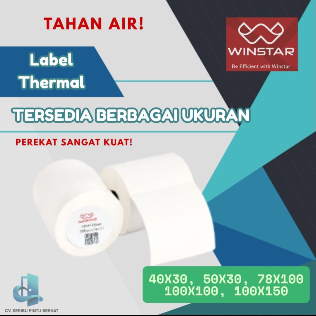 

Label Thermal Winstar untuk packing (Berbagai Ukuran)