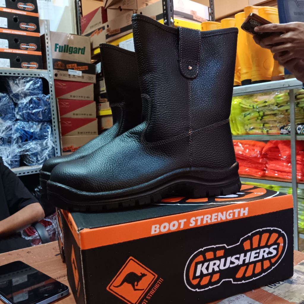 SEPATU SAFETY KRUSHERS TEXAS BLACK 100% ORIGINAL
