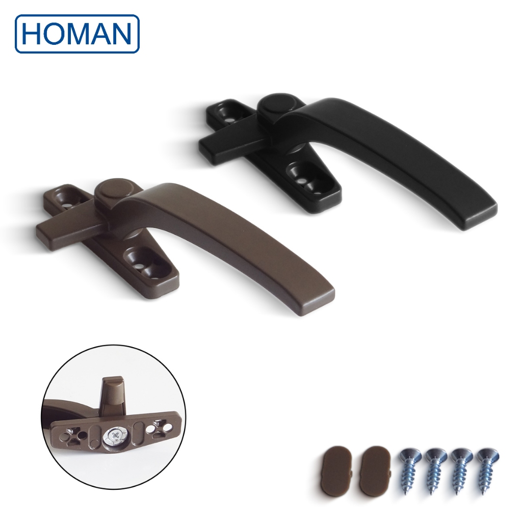 Homan Gagang jendela Gagang jendela casement paduan aluminium