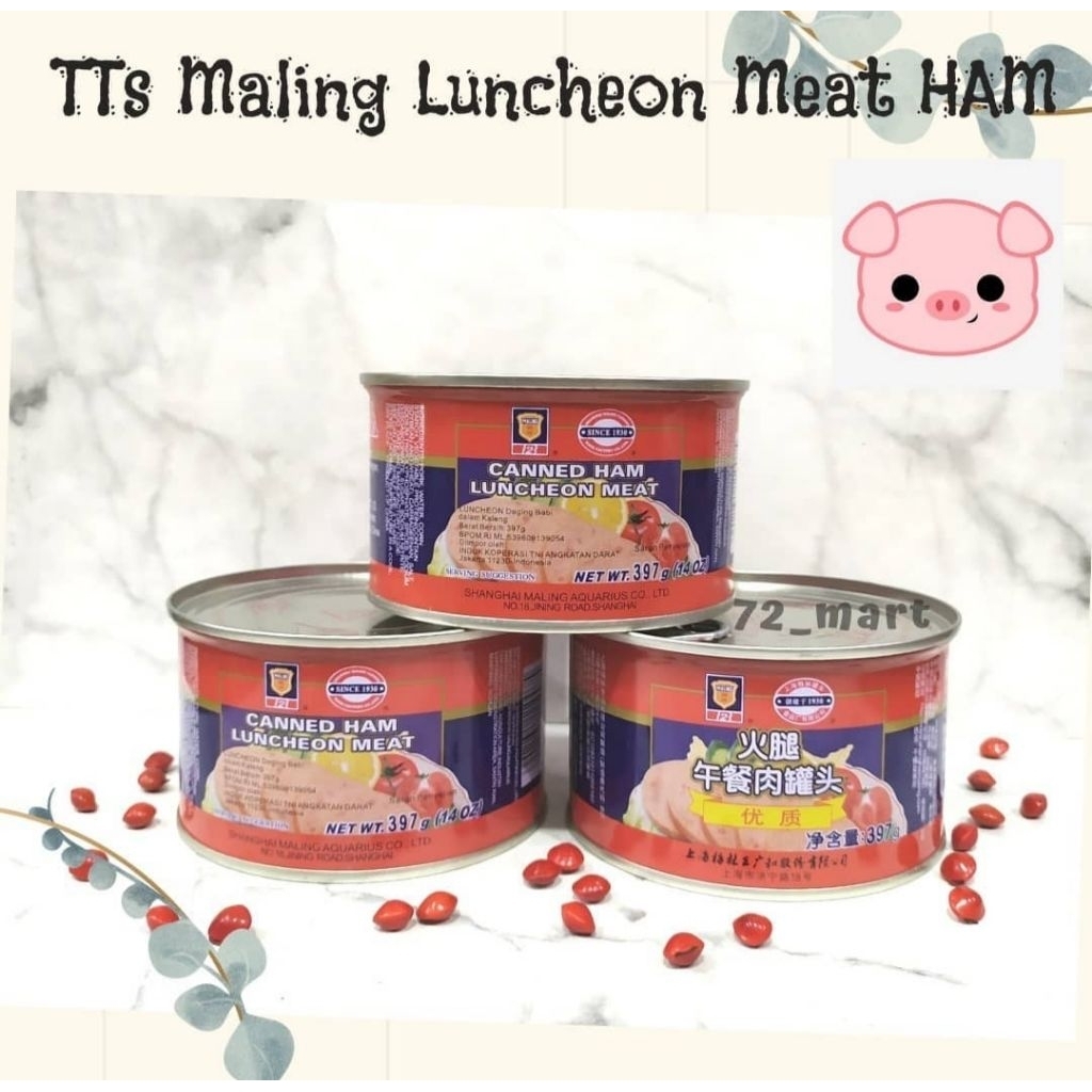 

Maling TTS HAM Pork Luncheon Meat 397gr
