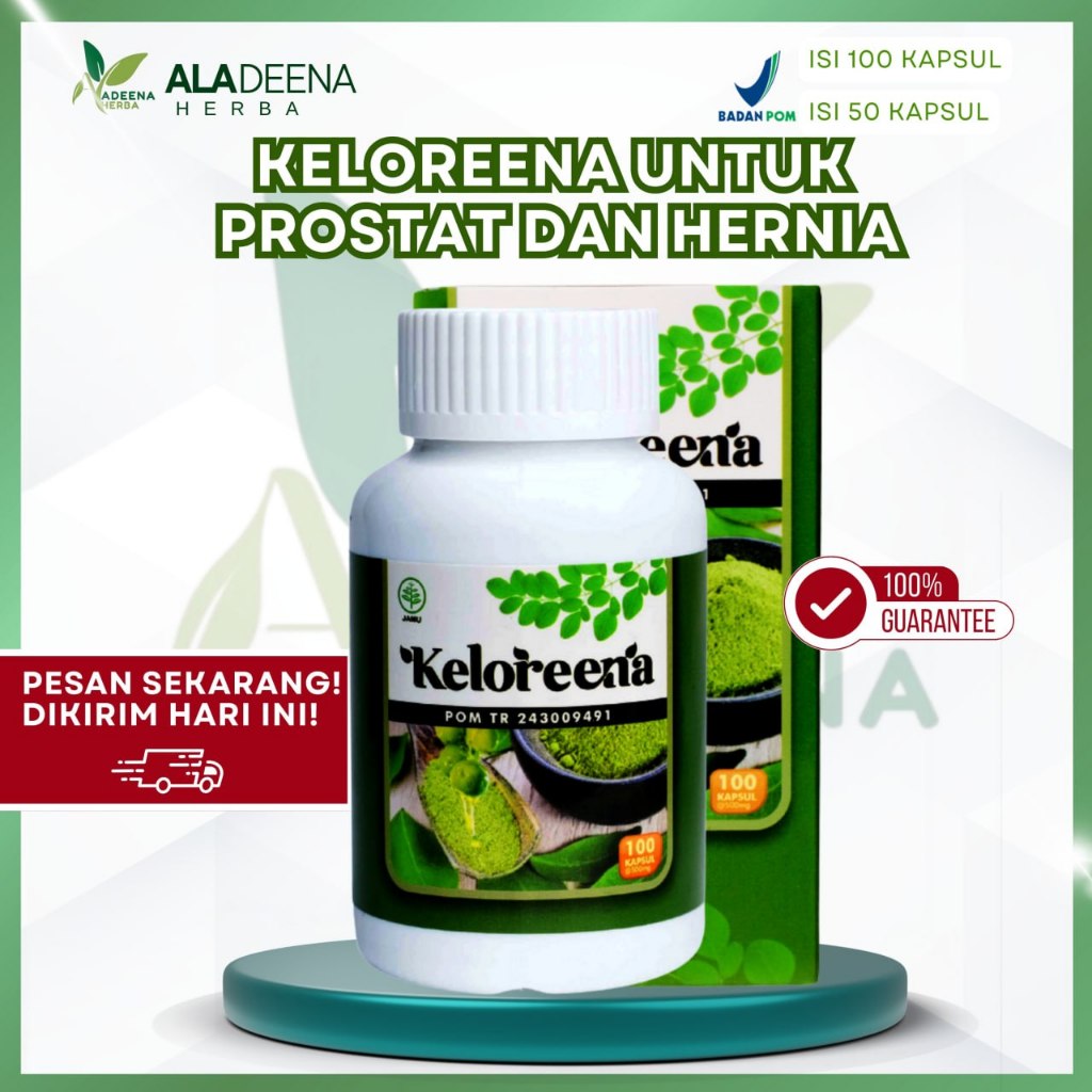 KELOREENA Original 100% Herbal Alami Untuk Prostat Hernia Turun Berok Varikokel Dan Azoospermia