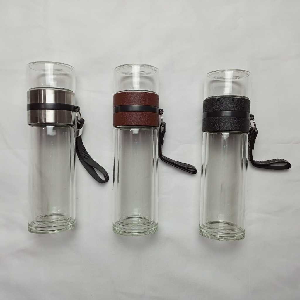 Botol Kaca infuser  600 ml botol minum kaca botol minum infuser botol minum saringan teh tumbler tea